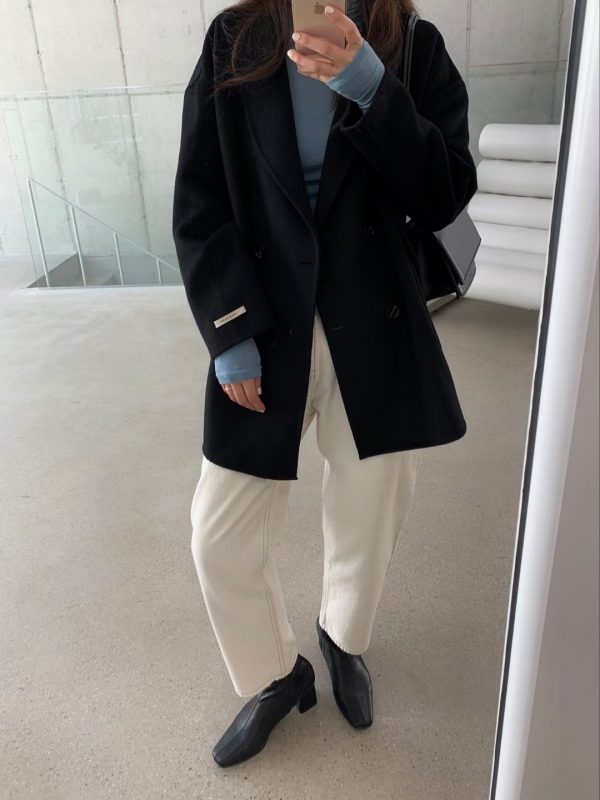 【S9211902】✈️正韓🛫高質感 保暖羊毛西裝外套